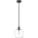 Asheville 1 Light 8 inch Rubbed Bronze Mini-Pendant Ceiling Light
